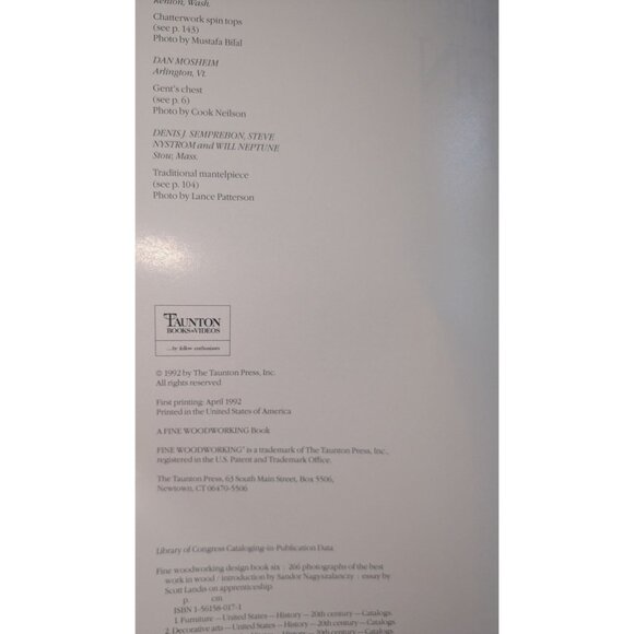 Fine Woodworking Design Book Six 2606 Photos fine Woodwork Furniture sculpture - Picture 6 of 15